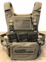 Crye SPC ranger green plate carrier with placard extenders installed